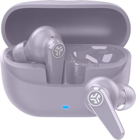 JLab Go Pods ANC True Wireless Bluetooth Earbuds & Charging Case, Lilac, Hybrid Active Noise canceling + Be Aware for Safe Listening, 26+ Hours Total Playtime, Clear Calls, Custom Sound via App in Saudi Arabia