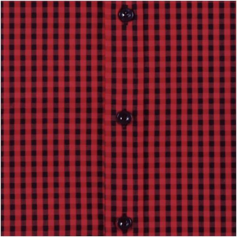 Men's Plaid Casual Slim Fit Long Sleeve Button Down Dress Shirts in Kuwait