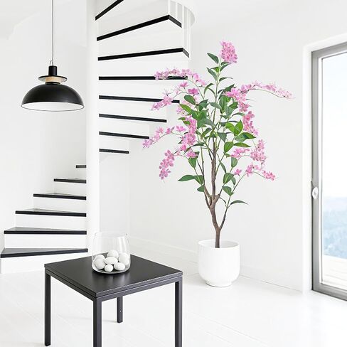 نباتات الياسمين الاصطناعية 6 أقدام و 6 أقدام ، وأشجار اصطناعية نابضة بالحياة مع أزهار طبيعية ، مثالية لأي مساحة in Kuwait