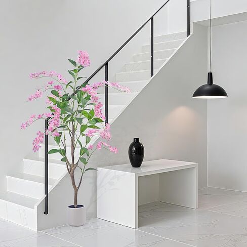 نباتات الياسمين الاصطناعية 6 أقدام و 6 أقدام ، وأشجار اصطناعية نابضة بالحياة مع أزهار طبيعية ، مثالية لأي مساحة in Kuwait