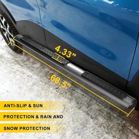 Running Boards Silver Side Steps fit for Jeep Grand Cherokee Limited Laredo Overland 2011-2021, Anti-Slip Aluminium Step Side Step Bars Pedal Step(Pair) in Saudi Arabia