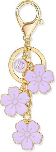 Xgalbla سحر زهرة سلسلة المفاتيح الأولي للمفتاح اللطيف الزهرة مفاتيح ، سحر حقيبة المينا كيس مفتاح حقائب اليد على الظهر in Kuwait