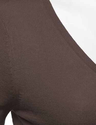الزر الصلب للسيدات لأسفل v-neck 3/4 الأكمام المتماسكة كارديجان in Saudi Arabia