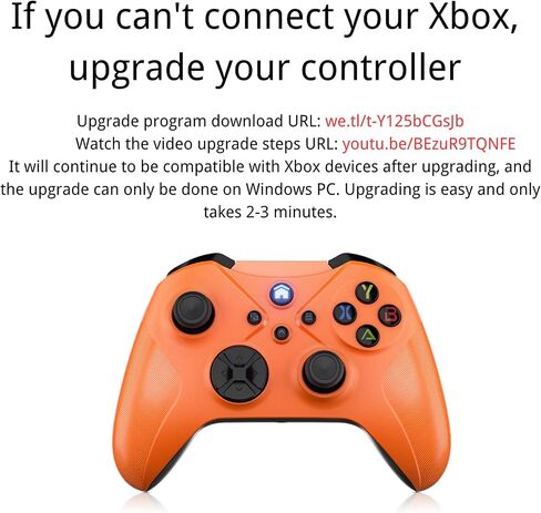 استبدال وحدة التحكم اللاسلكية GAMROMBO لـ Xbox One ، Xbox One X/One S/Xbox Series S/X ، مع Jack/Macro/Turbo/Dual Vibration - تحتاج إلى الترقية (Orange) in Kuwait