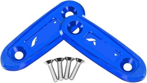 متوافق مع R3 R15 2024 مزيل المرآة CAP YZF R3 19-24 R15 V3 18-24 دراجة نارية CNC غطاء مرآة مدفوعة الزجاج الأمامي (أسود) in Kuwait