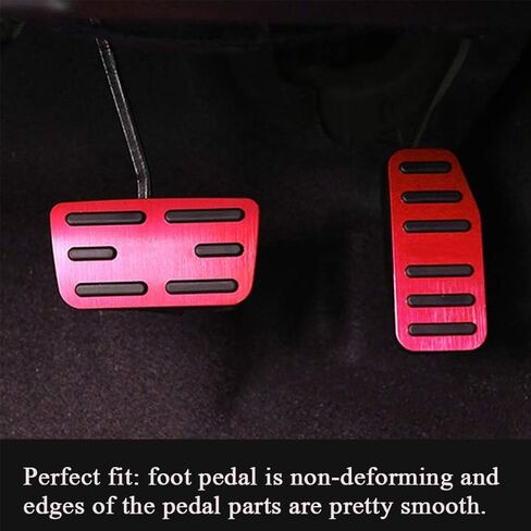 XITER No Drill Anti-Slip Aluminum Gas Brake Pedal Cover Foot Pedal Pads kit for Honda HRV 2014 2015 2016 2017 2018 2019 2020 2021 2022 (Silver) in Saudi Arabia