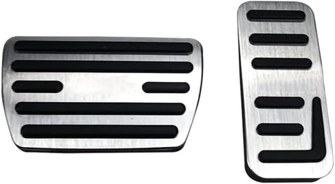 XITER No Drill Anti-Slip Aluminum Gas Brake Pedal Cover Foot Pedal Pads kit for Honda HRV 2014 2015 2016 2017 2018 2019 2020 2021 2022 (Silver) in Saudi Arabia