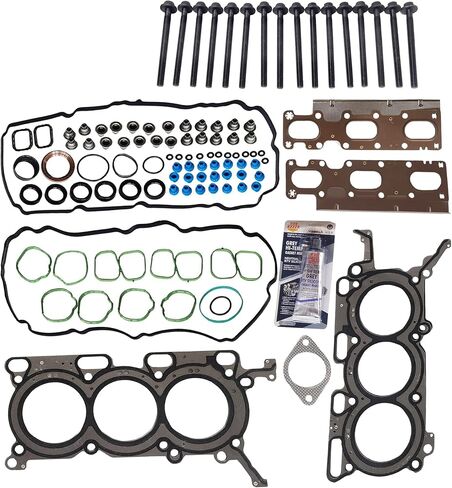 Partsflow Cylinder Head Gasket Bolts Set for Lincoln MKS 2009-2010 for Lincoln MKT Base Sport Utility 4-Door 2010 3.7L 3726CC 227Cu. in. V6 Gas DOHC Naturally Aspirated OE#HS26543PT-1, ES71324 in Saudi Arabia