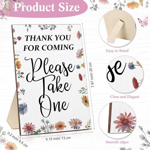 Sintuff 50 Set Baby Shower Favors for Guest 1 Thank for Coming Sign 50 Ballpoint Pens 50 Thank you Tags with Twine Baby Shower Return Gifts for Gender Reveal(Retro Colors,Boho) in Kuwait