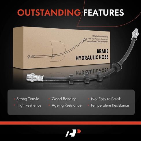 A-Premium Front Driver or Passenger Brake Hydraulic Hose Compatible with Select Ford Models - Focus 2000 2001 2002 2003 2004 - Replace# 1S4Z2078AA in Saudi Arabia