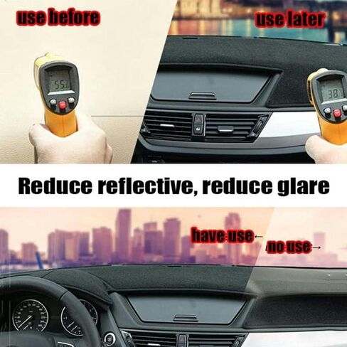 Car Dash Cover Mat,for Toyota Highlander 1st Gen XU20 2001 2002 2003 2004 2005 2006 2007,Black Edge Anti-Slip Mat Dashboard Cover Pad Interior Styling Accessories in Saudi Arabia