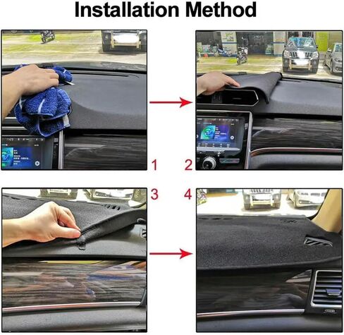 Car Dash Cover Mat,for Toyota Highlander 1st Gen XU20 2001 2002 2003 2004 2005 2006 2007,Black Edge Anti-Slip Mat Dashboard Cover Pad Interior Styling Accessories in Saudi Arabia