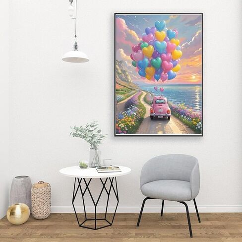 Book Paint by Numbers Kit for Adults Beginner, Flower Adult's Paint by Number Kits On Canvas, DIY Oil Painting Kits for Gift Home Wall Decor 16x20 Inch in Kuwait