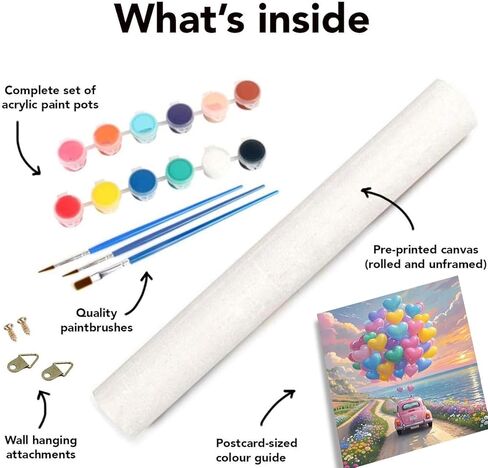 Book Paint by Numbers Kit for Adults Beginner, Flower Adult's Paint by Number Kits On Canvas, DIY Oil Painting Kits for Gift Home Wall Decor 16x20 Inch in Kuwait