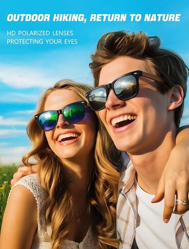 نظارات شمسية خشبية للرجال والنساء: نظارات أشعة الشمس المستقطبة UV400 UV400 - in Kuwait