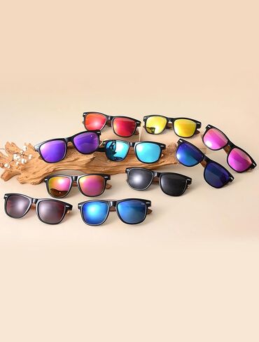 نظارات شمسية خشبية للرجال والنساء: نظارات أشعة الشمس المستقطبة UV400 UV400 - in Kuwait