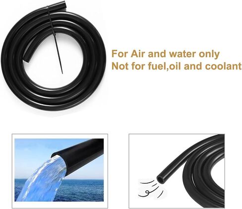 خرطوم أنابيب الفراغ السيليكون 6pcs 6.6 قدمًا + 12Size 260pcs مشابك خرطوم ، 1/8 "5/32" 3/16 " in Saudi Arabia