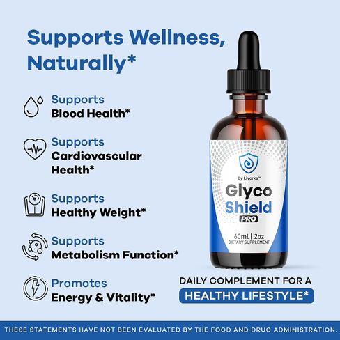 (3 Pack) Glyco Shield Drops - Official GlycoShield Pro Blood Formula Support Supplement Drops - Maximum Strength Original Natural to Overall Wellness and Support Health Reviews, 3 Bottles for 3 Months in Saudi Arabia