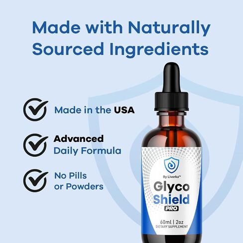 (3 Pack) Glyco Shield Drops - Official GlycoShield Pro Blood Formula Support Supplement Drops - Maximum Strength Original Natural to Overall Wellness and Support Health Reviews, 3 Bottles for 3 Months in Saudi Arabia