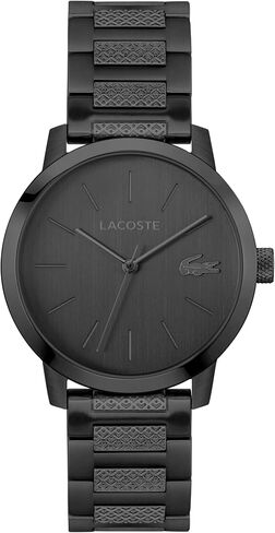 lacoste.12.12 Metropole Men's 3H's 3H Quartz Watch ، سوار الفولاذ المقاوم للصدأ - الجدول الزمني الكلاسيكي ، الأنيق - هدية له in Saudi Arabia