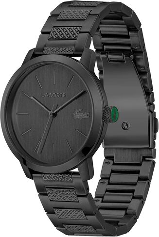 lacoste.12.12 Metropole Men's 3H's 3H Quartz Watch ، سوار الفولاذ المقاوم للصدأ - الجدول الزمني الكلاسيكي ، الأنيق - هدية له in Saudi Arabia