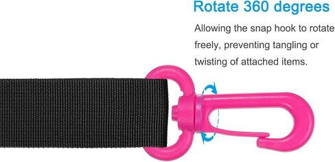 PATIKIL Plastic Swivel Snap Hook, Rotary Lobster Clasp Buckle for Travel Sport Backpack Luggage Webbing Strap in Saudi Arabia