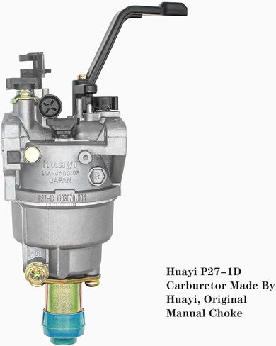 fullas Huayi P27-2 Generator Carburetor Automatic Choke for Honda GX340 GX390 Powerhorse DF7000 DFD7000 7000ES 9000ES DuroMax XP8500E-CA XP10000E Wen 5500 7000 9000W Generator in Kuwait