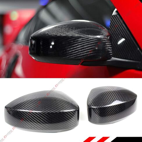 Real Carbon Fiber Side Mirror Covers Cap Overlay Compatible with for 2003-2007 Nissan 350Z Z33 in Saudi Arabia