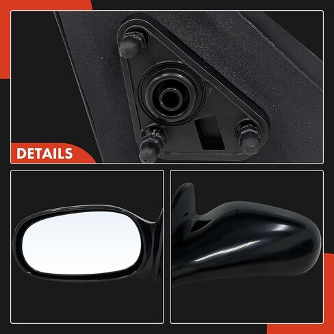 A -premium side Driver Side Door Mirror - متوافق مع Toyota Corolla 1998 1999 2000 2001 2002 - مرآة الرؤية الخلفية غير المليئة غير المليئة وغير السوداء - استبدل# 8794002090 in Saudi Arabia