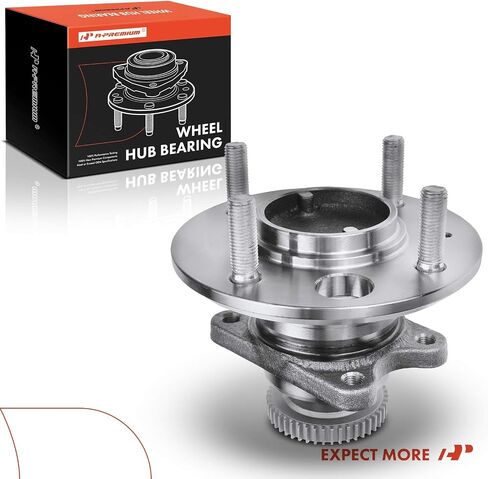 A-Premium الخلفي محمل وتجميع المحور مع حلقة ABS و 4-lug متوافقة مع Hyundai Sonata 1999-2005 & Kia Optima 2001-2006 ، Magentis 2001-2006 ، 4-Wheel ABS in Saudi Arabia