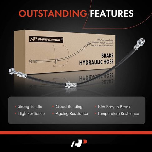 A -Premium Front Driver و Brake Brake Brake Hoss متوافقة مع نماذج نيسان المختارة - Altima 2013 2014 2015 2015 2017 - استبدل# 462103to0b ، 462113to0b (حزمة 2) in Saudi Arabia