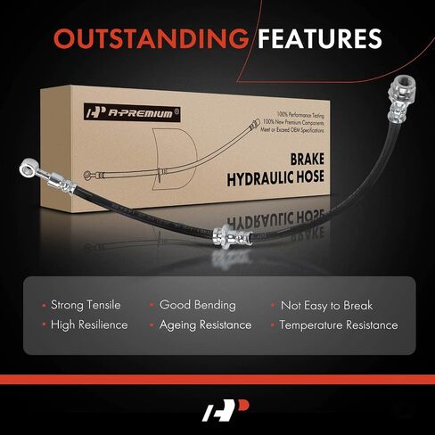 A -Premium Front Driver و Brake Brake Brake Hoss متوافقة مع نماذج نيسان المختارة - Altima 2013 2014 2015 2015 2017 - استبدل# 462103to0b ، 462113to0b (حزمة 2) in Saudi Arabia