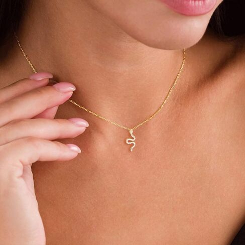 VRIUA Gold Necklace for Women – 14K Gold Plated Fish, Bee, Turtle, Cat, Sea Turtle, Snake, Dragon, Dragonfly, Elephant, Horse, Conch and Seahorse Pendant Necklace Trendy Jewelry in Kuwait