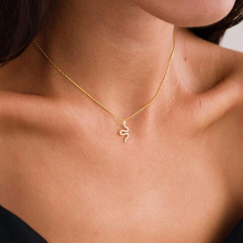 VRIUA Gold Necklace for Women – 14K Gold Plated Fish, Bee, Turtle, Cat, Sea Turtle, Snake, Dragon, Dragonfly, Elephant, Horse, Conch and Seahorse Pendant Necklace Trendy Jewelry in Kuwait