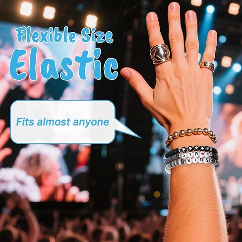 3 PCS PRACELETS FRACELETS ، Star Merch Concert Outfit ، هدايا سوار تمتد للنساء من المشجعين in Kuwait