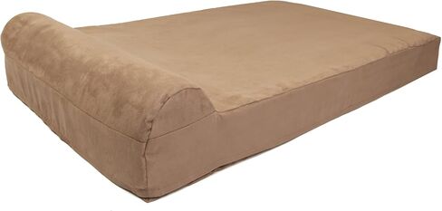 Barker Junior - 4" Pillow Top Orthopedic Dog Bed with Headrest for Small Dogs 20-30 Pounds in Kuwait