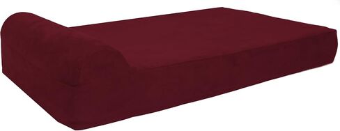 Barker Junior - 4" Pillow Top Orthopedic Dog Bed with Headrest for Small Dogs 20-30 Pounds in Kuwait