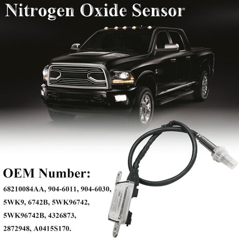5WK96730 NOx Sensor Inlet Downstream Nitrogen Oxide Sensor Compatible with Dodge Ram 2500 3500 4500 5500 6.7L 2013 2014 2015 2016 2017 2018, NOx Sensor Replace OE# 68085740AA 68085740AB in Saudi Arabia