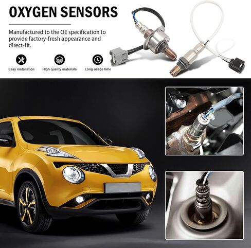 مستشعر Oxygen O2 Upstream & Downstream متوافق مع Nissan Juke 1.6l 2011 2012 2014 2014 2015 2017 2017 يستبدل 234-9105 234-4535 in Saudi Arabia