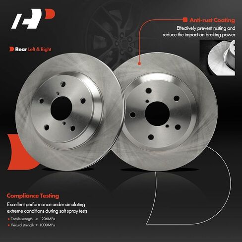 A-Premium 12.44 inch (316mm) Front Vented Disc Brake Rotors Compatible with Select Subaru Models - Forester 2019-2021, WRX 2022, 2-PC Set in Saudi Arabia