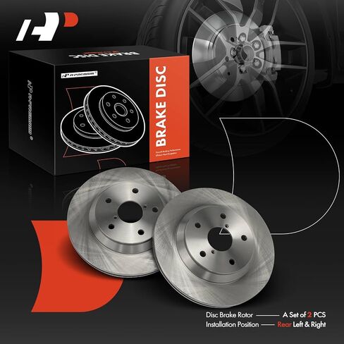 A-Premium 12.44 inch (316mm) Front Vented Disc Brake Rotors Compatible with Select Subaru Models - Forester 2019-2021, WRX 2022, 2-PC Set in Saudi Arabia