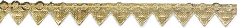 Craft Love Gota Patti Kinari Border 18.5 Yards/ 17 Meters for Saree Blouse Dupatta Lehenga Sewing Crafts (1 cm Wide) - Rose Gold in Saudi Arabia
