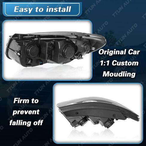 UPGRADE Compatible with 2007-2012 Hyundai Santa Fe SE/Limited/GLS Headlight with Halogen Bulbs 92101-0W050 92102-0W050(Driver&Passenger Side) in Saudi Arabia