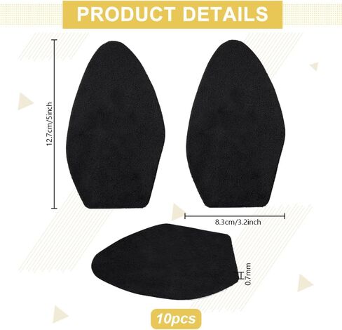 PH Pandahall 20pcs Soede Soede Selfficive Half Soles Shoes Pads أحذية غير قابلة للانزلاق. in Kuwait