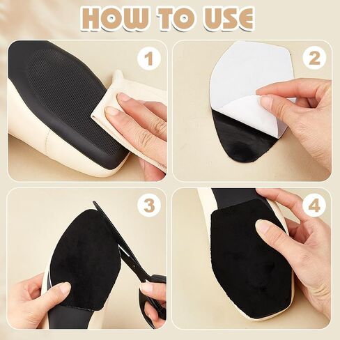 PH Pandahall 20pcs Soede Soede Selfficive Half Soles Shoes Pads أحذية غير قابلة للانزلاق. in Kuwait