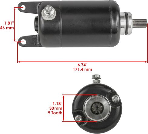 Caltric Starter Compatible With Kawasaki Ex250 Ex-250 Ninja 250R 1988-1990 1992-2012 in Saudi Arabia