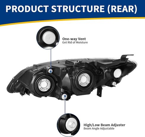 AutoSaver88 LED DRL Projector المصابيح الأمامية مجموعة متوافقة مع 2016-2021 Civic Presection Presect in Saudi Arabia