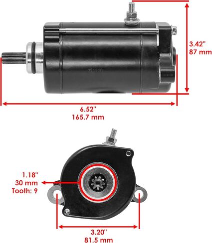 Caltric Starter متوافق مع Yamaha Waverunner 760 GP760 XL760 760CC 1997 1998 1999 2000 / 64x-81800-00-00 in Saudi Arabia
