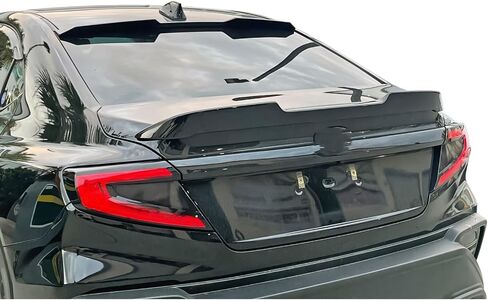 IKON MOTORSPORTS, Trunk Spoiler Compatible with 2022-2025 Subaru WRX, Rear Trunk Duck Lid Spoiler Wing Lip V Style ABS Painted #E1U G1U GE2 Ice Silver Metallic, 2023 in Saudi Arabia