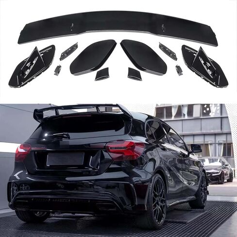 استبدال جناح المفسد على السطح الخلفي لـ Mercedes Benz 2013-2018 A180 W176 A200 A250 A260 Hatchback AMG45 ، Gloss Black in Saudi Arabia